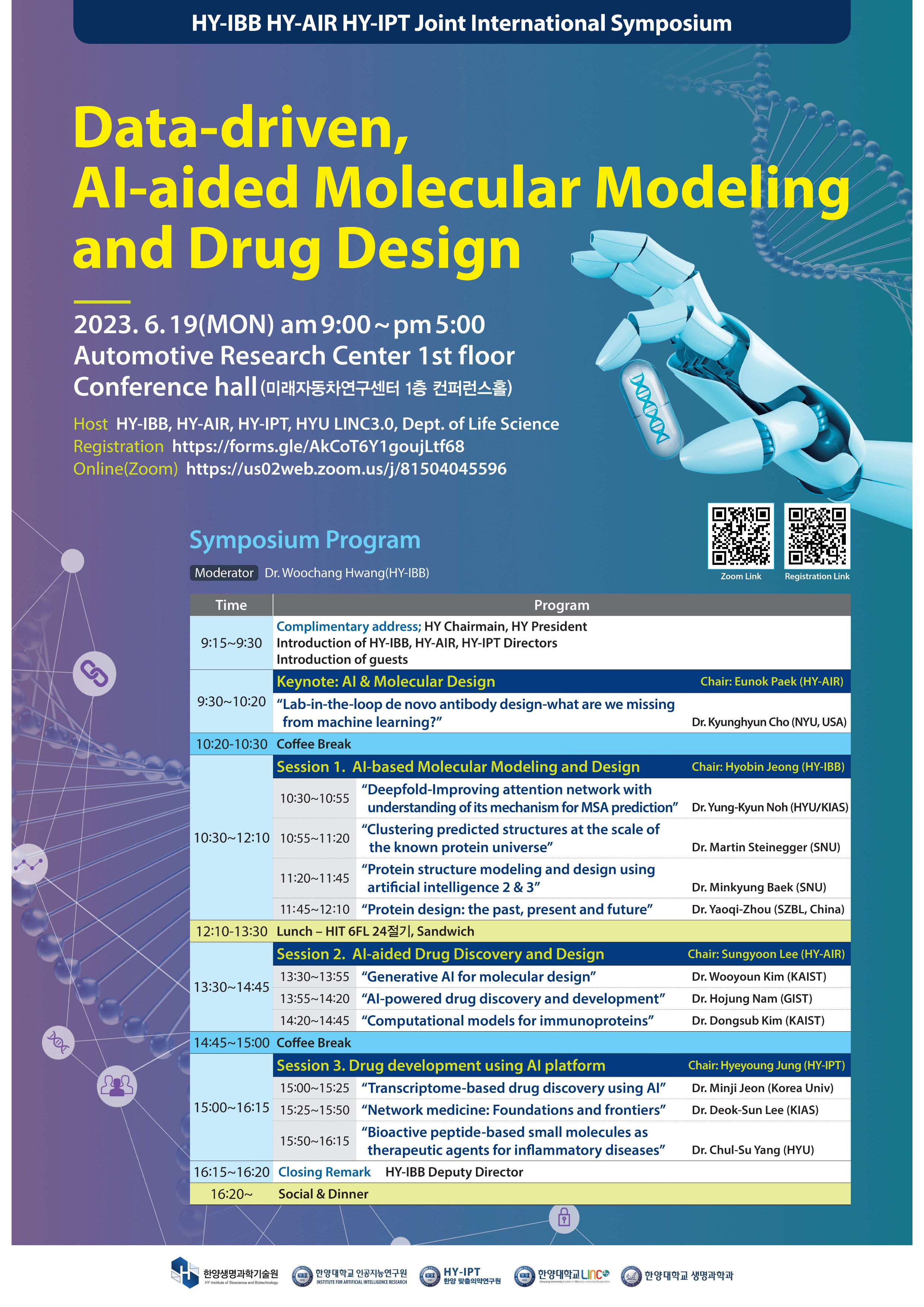 2023.6.19 - Data-driven, AI-aided Molecular Modeling and Drug Design